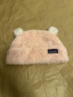 美品✨patagonia 耳付きニット帽 12M ピンクのサムネイル