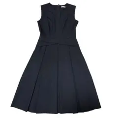 美品✨FOXEY NEW YORK シシリー ノースリーブワンピース 38 紺 - メルカリ