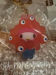 サンリオミャクミャク　クリアキーホルダー　マイメロ