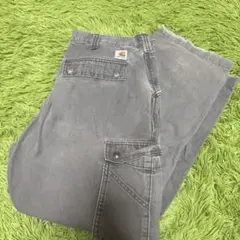Carhartt リラックスフィット　ワークパンツ　グレー　　古着　カーハートのサムネイル