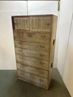 総桐箪笥　ビンテージ和箪笥 総桐黒和箪笥 昭和中期 アンティーク和風インテリア