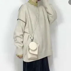 ローリーズファーム　ハイショクステッチニット