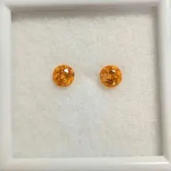 スペサルティンガーネット スタッドピアス K18YG 計0.2ct - メルカリ