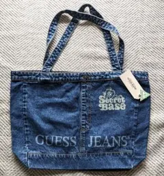 GUESS JEANS デニムトートバッグ verdy レーザー刻印