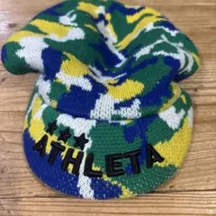 ATHLETA カモフラージュニットキャップ 裏地あったかフリース素材！防寒のサムネイル