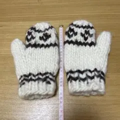 マクマホンニッティングミルズ Bone 骨 / ニット ミトングローブ 手袋 マクマホンニッティングミルズ Bone 骨 / ニット ミトングローブ 手袋