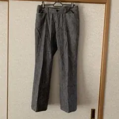 エンスウィートグレー センタープレスカジュアルパンツ リネン風のサムネイル