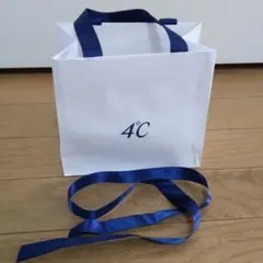 4℃ ショップ袋 リボンセット【匿名配送　送料込】のサムネイル