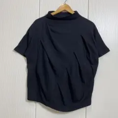 gomme ゴム アシンメトリー タック ボトルネック デザイン Tシャツのサムネイル