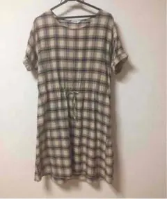 SM2 チェック柄ロングワンピース