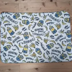 【ミニオン】 バナナ柄 薄手ブランケット