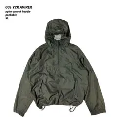 00s Y2K AVIREX ナイロン アノラック パーカー 短丈 パッカブルのサムネイル