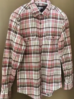 ユニクロ　メンズ　チェックシャツ　Sサイズ