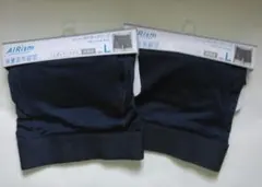 UNIQLO AIRism ボクサーブリーフ2枚(Lサイズ)前あき ネイビー