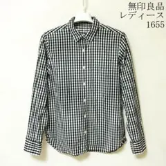 無印良品 レディース 長袖 ギンガムチェックシャツ Mのサムネイル