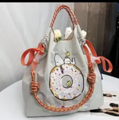 刺繍バッグ エコバッグ