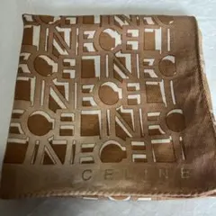 CELINE 幾何学模様 シルクのスカーフ
