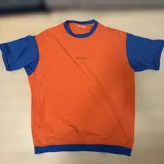 エレッセ ellesse Tシャツ 派手 オレンジ オーバーサイズ ブルー