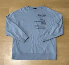 グラソス　GLAZOS トレーナー　くすみブルー　170サイズのサムネイル