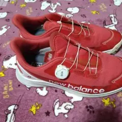 new balance ゴルフシューズ BOAシステム 赤