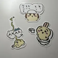 ちいかわ　ステッカーセット　シーサー　うさぎ　ハチワレ