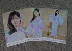 乃木坂４６ 金川紗耶 2025.July-Ⅱ 浴衣写真3枚セット