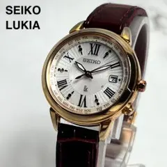 稼働美品 セイコールキア レディース腕時計 1B25-0AR0 ゴールド