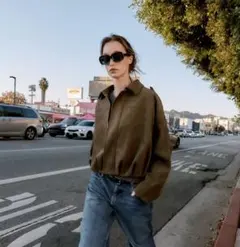 ZARA フェイクスエードジャケット