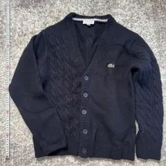 LACOSTE ラコステ ケーブルニット カーディガン ネイビー FR4