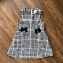 新品同様☆KUMIKYOKU チェック柄 ワンピース L 130サイズ