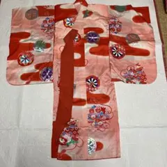 正絹 子ども 女の子 アンティーク着物 七五三 3歳