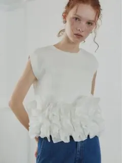 Typewriter Shirring Tops anuke - メルカリ