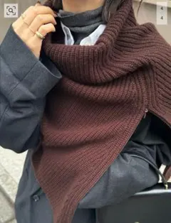 【新品タグ付き】グッドグリーフ　RIBBED KNIT SNOOD ブラウン L'Appartement DEUXIEME CLASSE - 【GOOD GRIEF!/グッドグリーフ