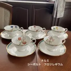 未使用 ナルミ シーボルト フロリレギウム アソート皿 金彩 5枚 元箱有有り 未使用 ナルミ シーボルト フロリレギウム アソート皿 金彩 5枚 元箱有