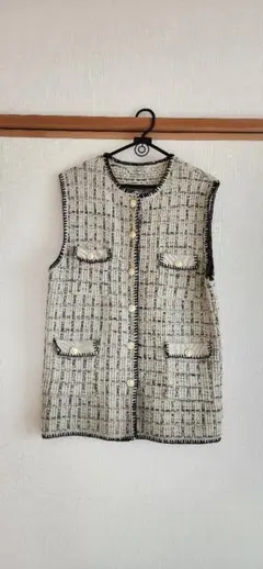 TORRAZZO DONNA ニットツイードベスト サイズ　フリーサイズ
