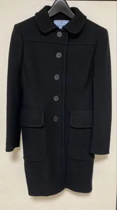 SALE PRADA ブラックウールコート