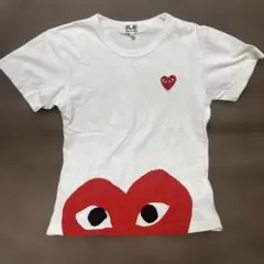 プレイコムデギャルソン 半袖 M Tシャツ 白 赤ハート ホワイト 正規品のサムネイル