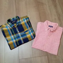 メンズ半袖シャツ　BEAMS•ビームス　二枚セット