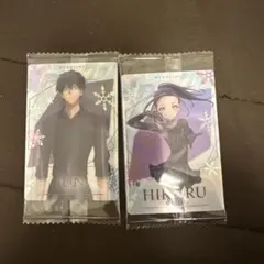 メダリスト　ウエハース　キャラクターカード　狼嵜光　夜鷹純　二枚セット