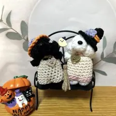 編みぐるみ♡ハロウィン♡ダックス♡かぼちゃ♡玄関に♡プレゼントに 編みぐるみ♡ハロウィン♡ダックス♡かぼちゃ♡玄関に♡プレゼントに