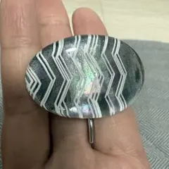 【ANEMONE】 ヘアゴムフック 偏光 ブルーグレー ヘアアクセサリー