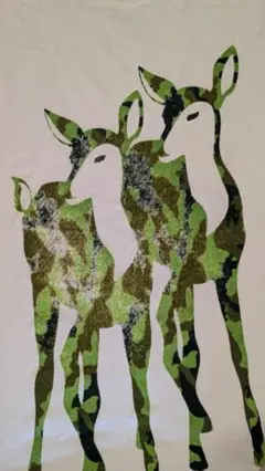 DSQUARED2 カモフラージュ子鹿Tシャツ