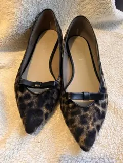 ルタロン　レオパード柄　フラットパンプス