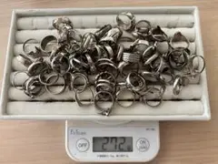 シルバー925リング72個 272g 925刻印 まとめ売り　メキシコシルバー有 シルバー925リング72個 272g 925刻印 まとめ売り メキシコシルバー有