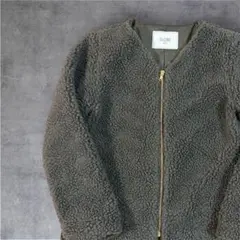 SLOBE IENA スローブイエナ　ボアジャケット グレー