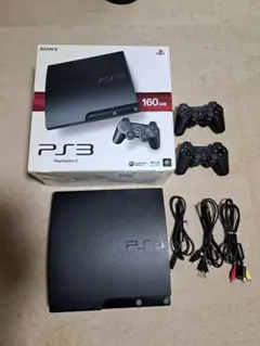 SONY PS3 本体 160GB ブラック　動作確認済み　箱、コントローラー