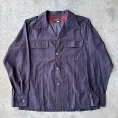 や*ぺ様 Dry Bones 50sスタイル　コットン　ドット柄　開襟シャツ　ヴ