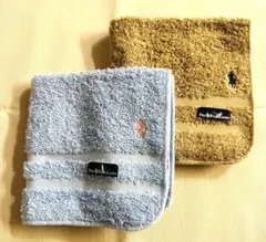 【新品未使用】 ラルフローレンHOME　 ウォッシュタオル2枚