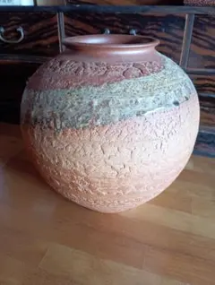 美品 陶器 花瓶 縦縞模様 壺型 一輪挿し 作家物 一点物 日本製 - メルカリ