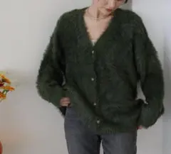 シャギーカーディガン